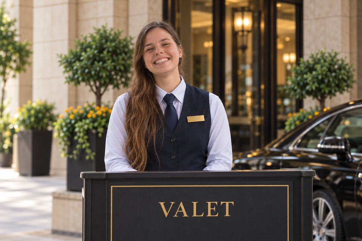 Valet supervisor leading with confidence
